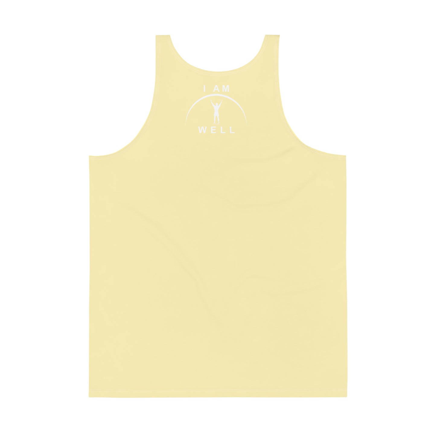 I AM WELL Men's Performance Tank Top - Yellow w/ White Logo