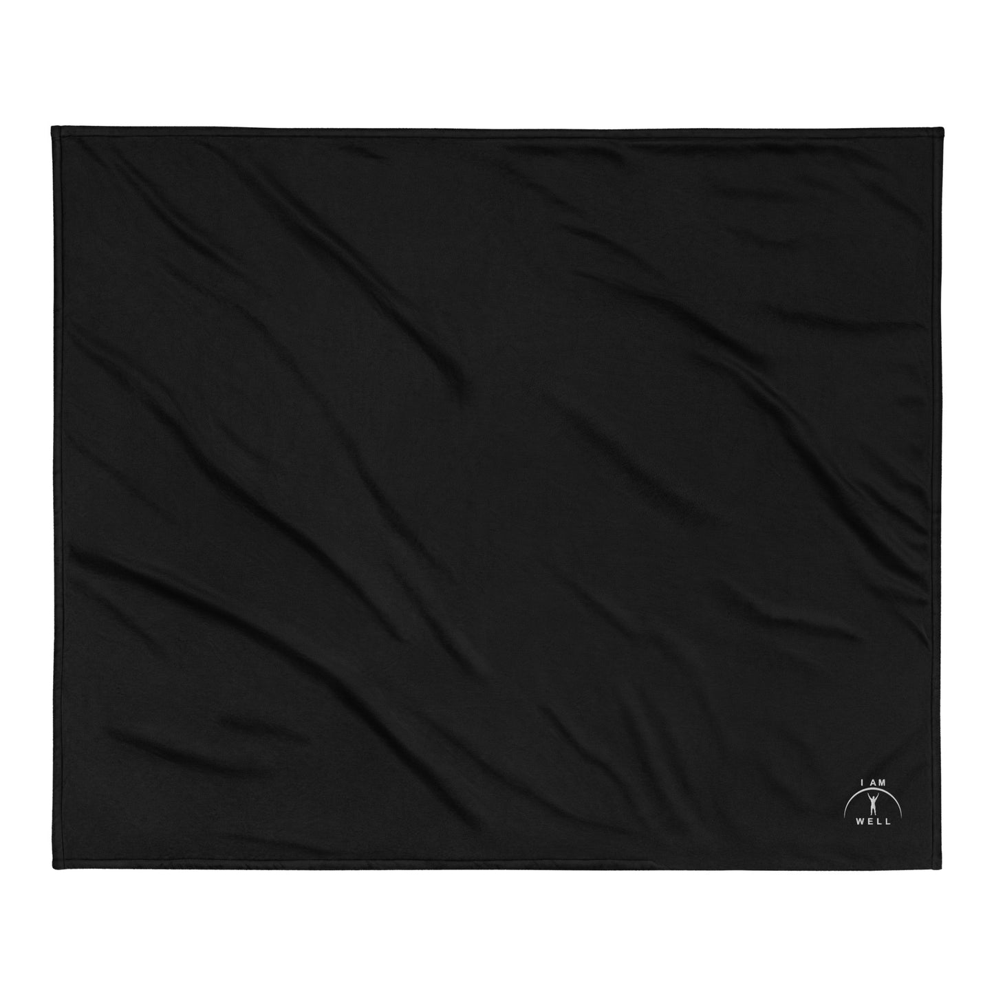 I AM WELL Men's Premium Sherpa Blanket - White Embroidered Logo (multiple color options)