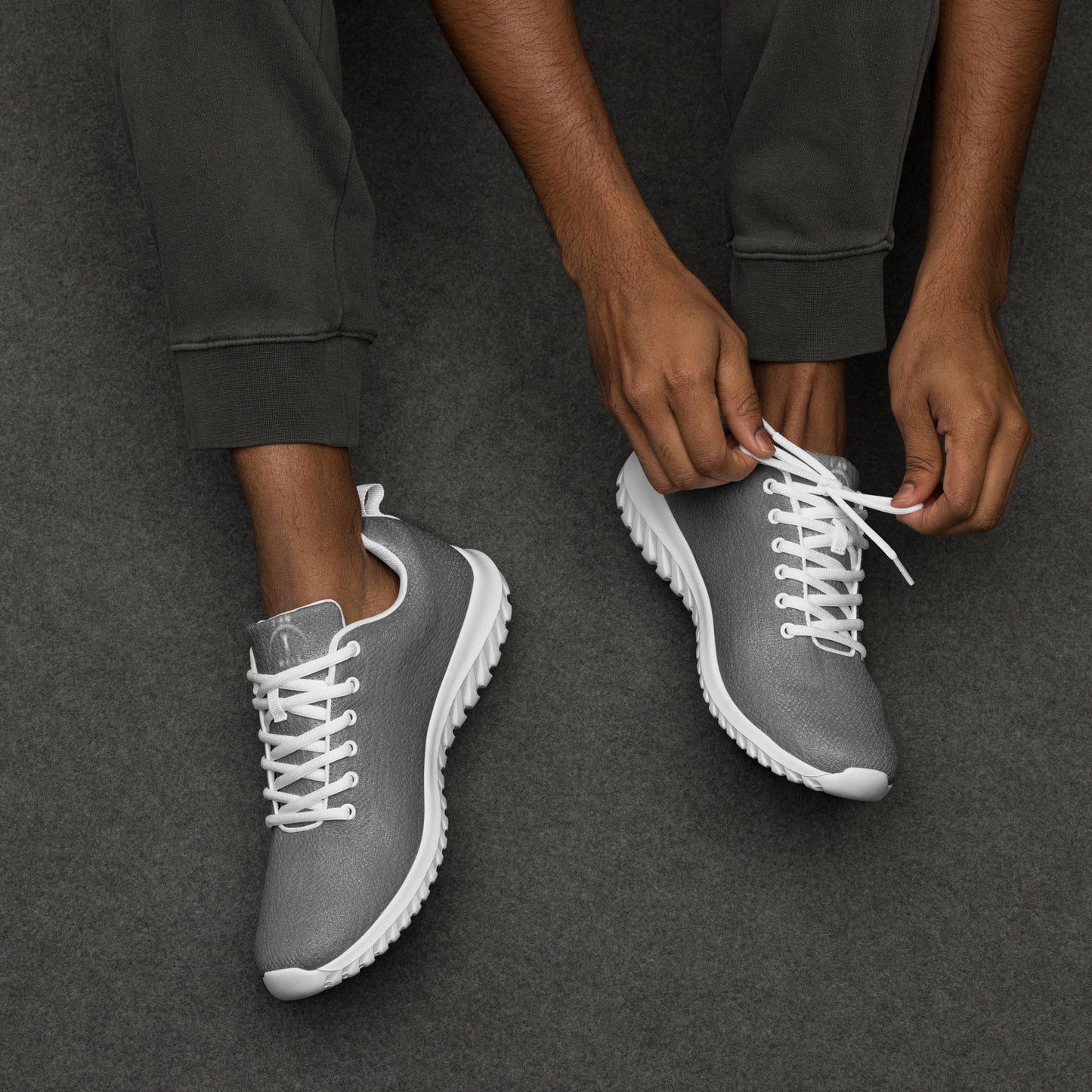 I AM WELL Men’s Athletic Shoes - Dark Grey w/ White Logo