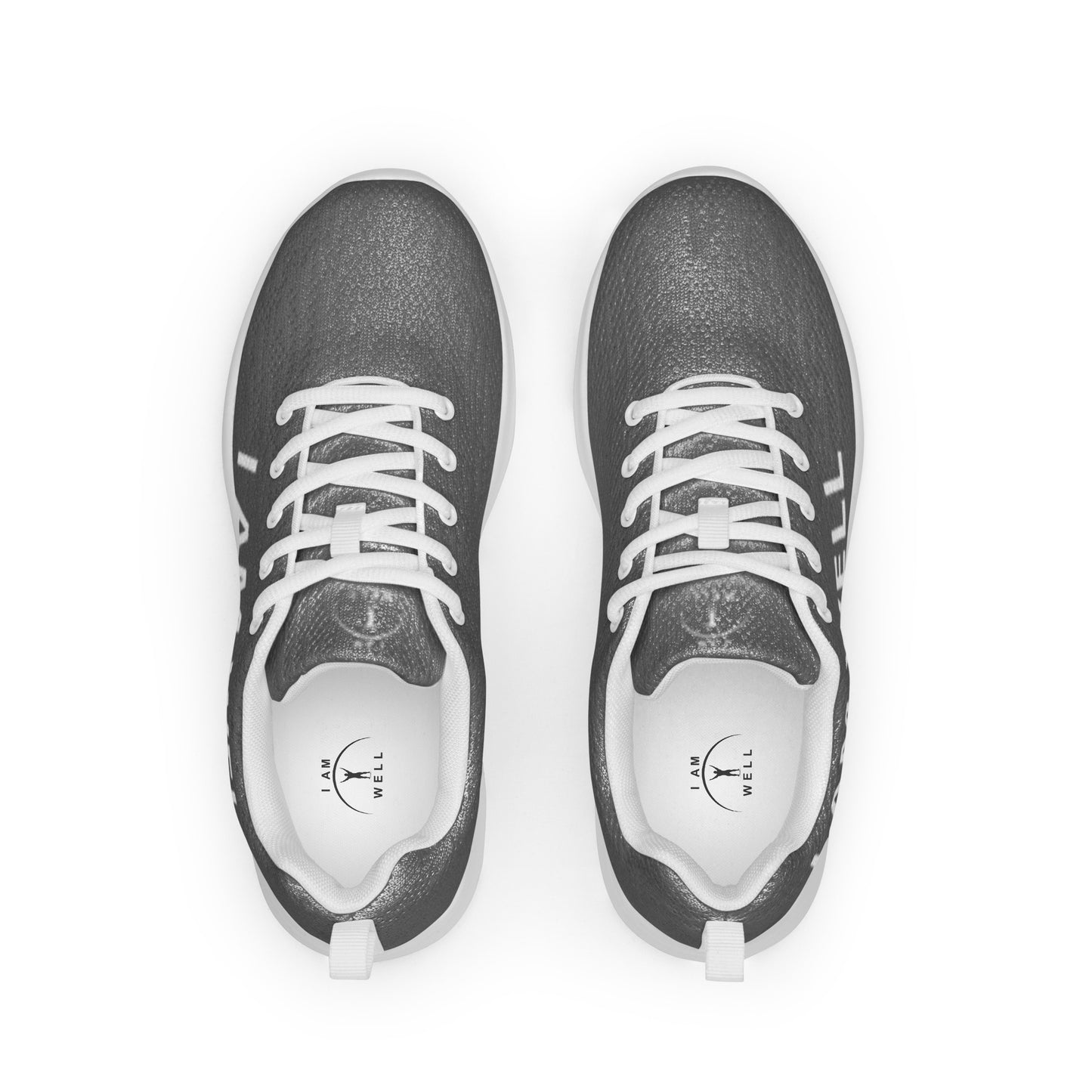 I AM WELL Men’s Athletic Shoes - Dark Grey w/ White Logo