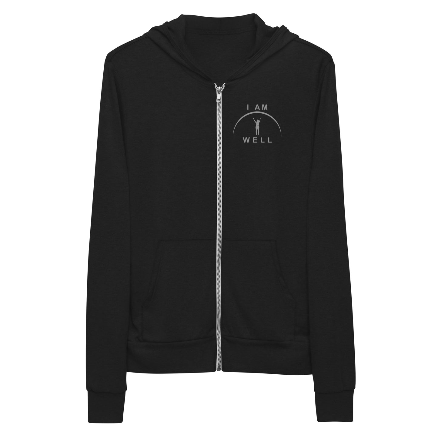 I AM WELL Women's Zip Hoodie w/ White Logo (multiple color options)