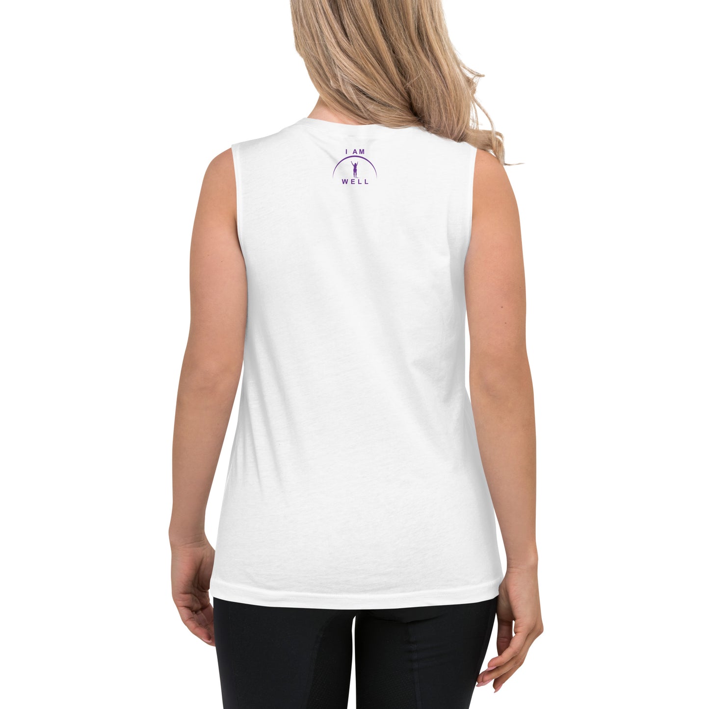 I AM WELL Women's Muscle Tank w/ Purple Logo (multiple color options)