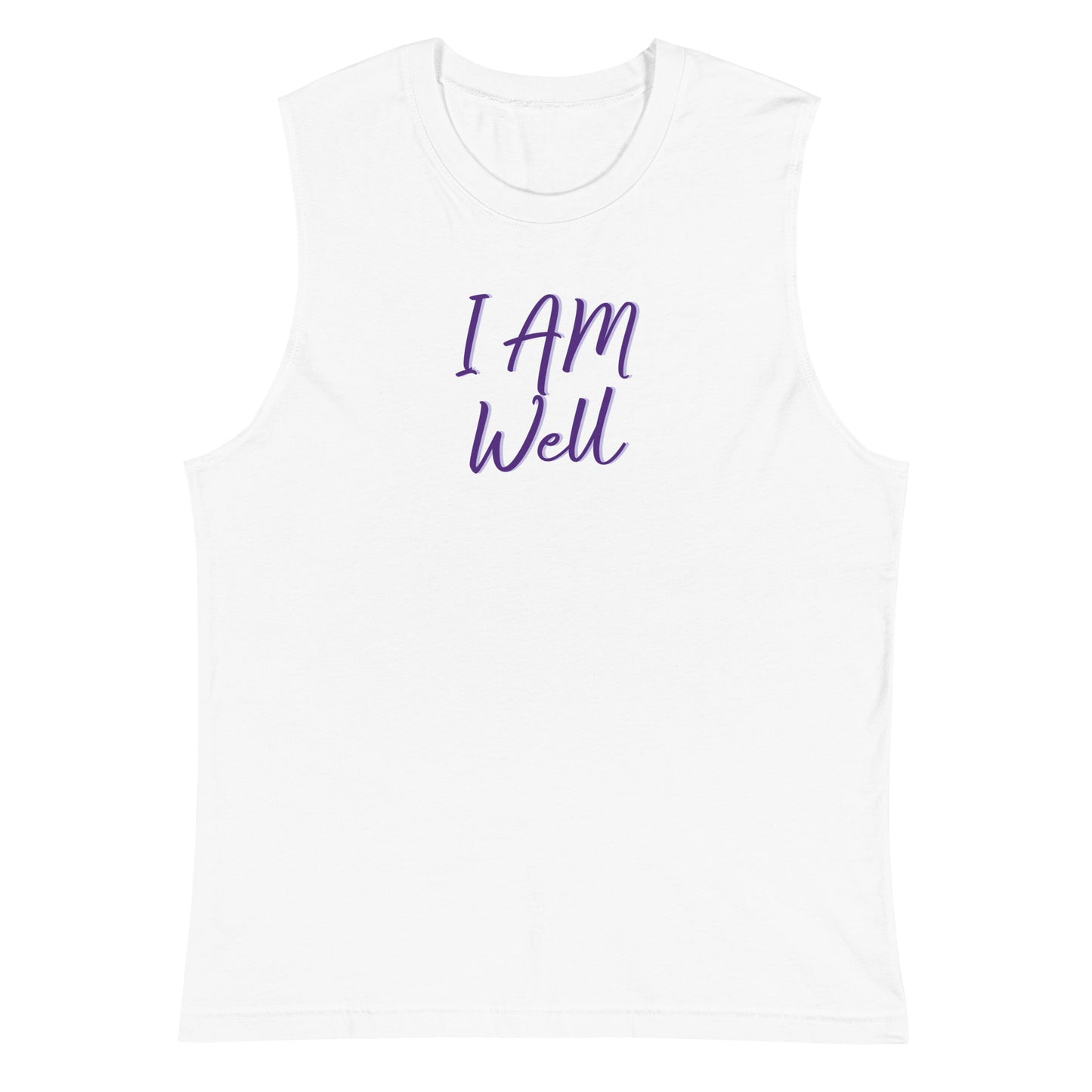 I AM WELL Women's Muscle Tank w/ Purple Logo (multiple color options)