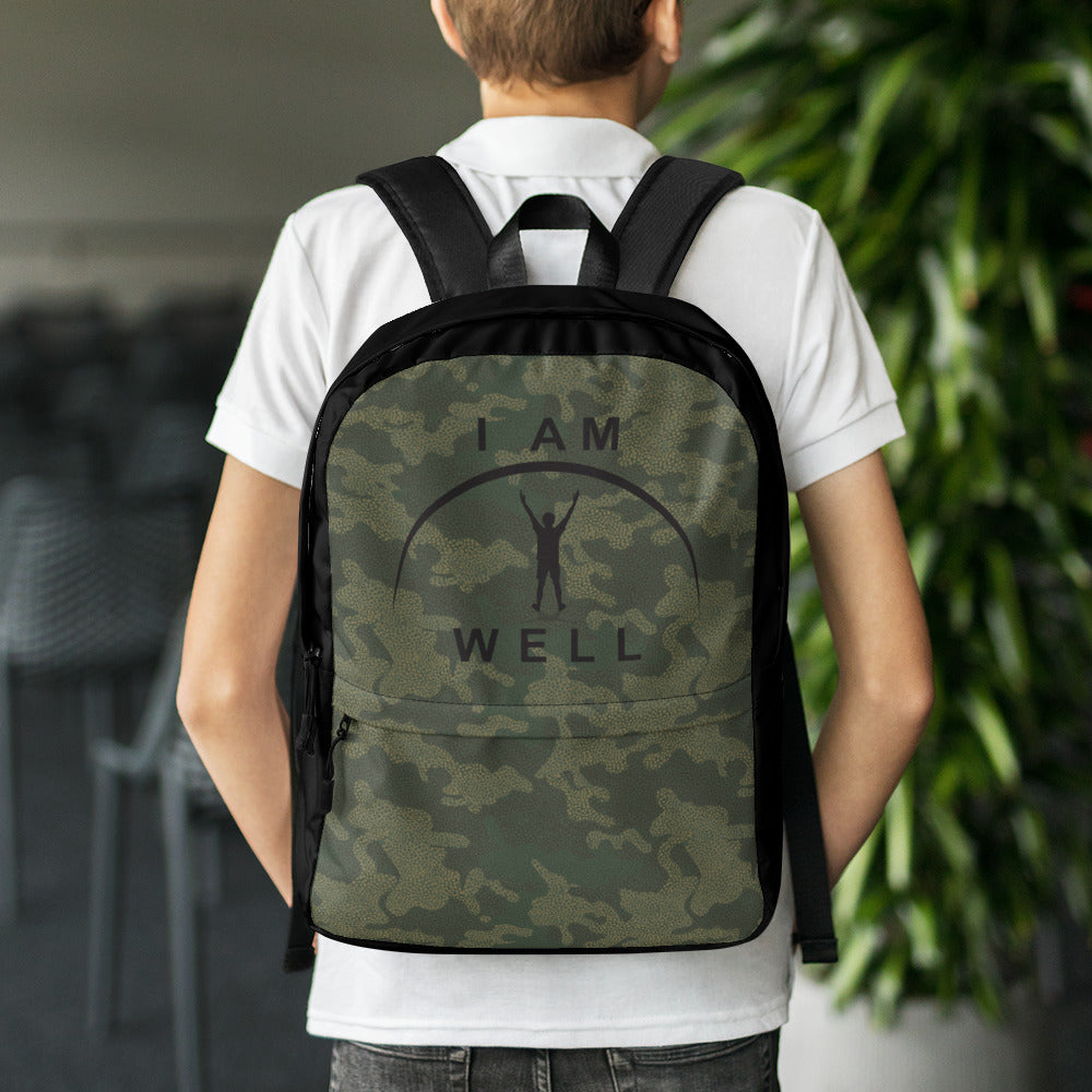 I AM WELL Backpack - Camo w/ Black Logo - Young Man