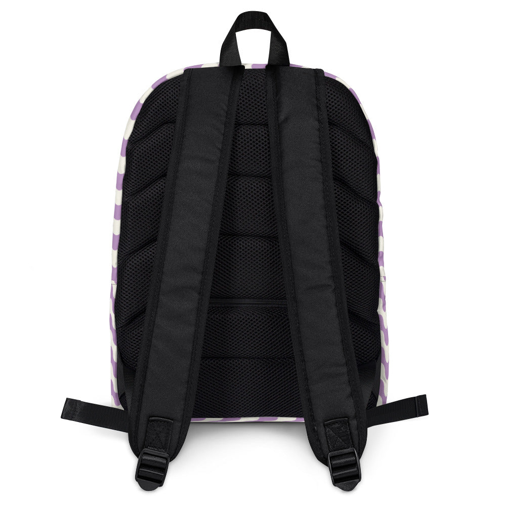 I AM WELL Backpack - Purple Waves w/ Purple Logo - Young Lady