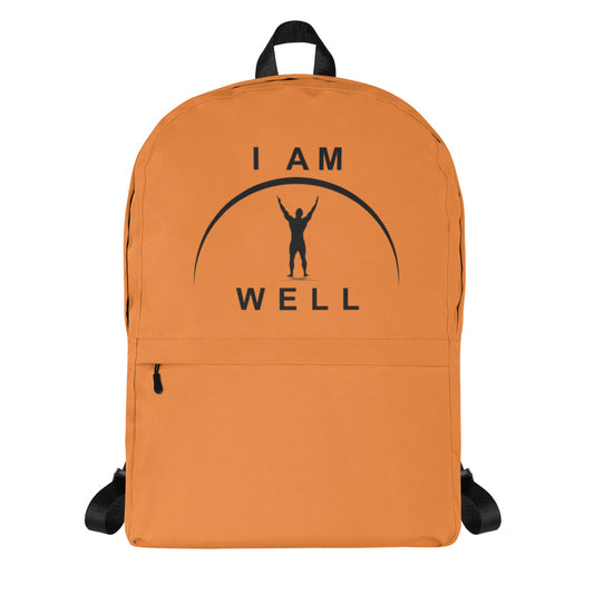 I AM WELL Men's Backpack - Hunter Orange w/ Black Logo