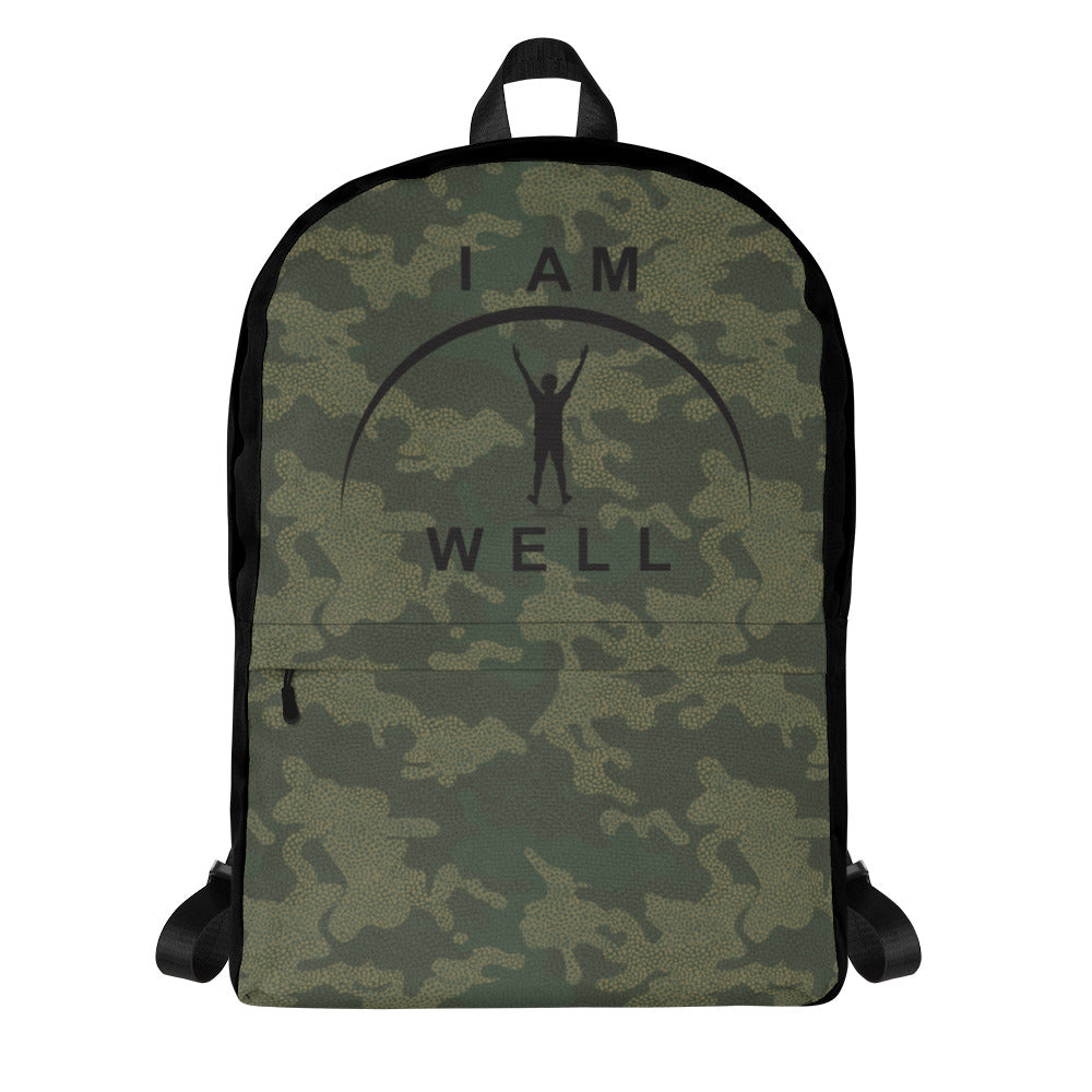 I AM WELL Backpack - Camo w/ Black Logo - Young Man