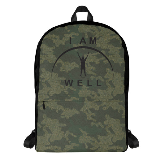 I AM WELL Backpack - Camo w/ Black Logo - Young Man