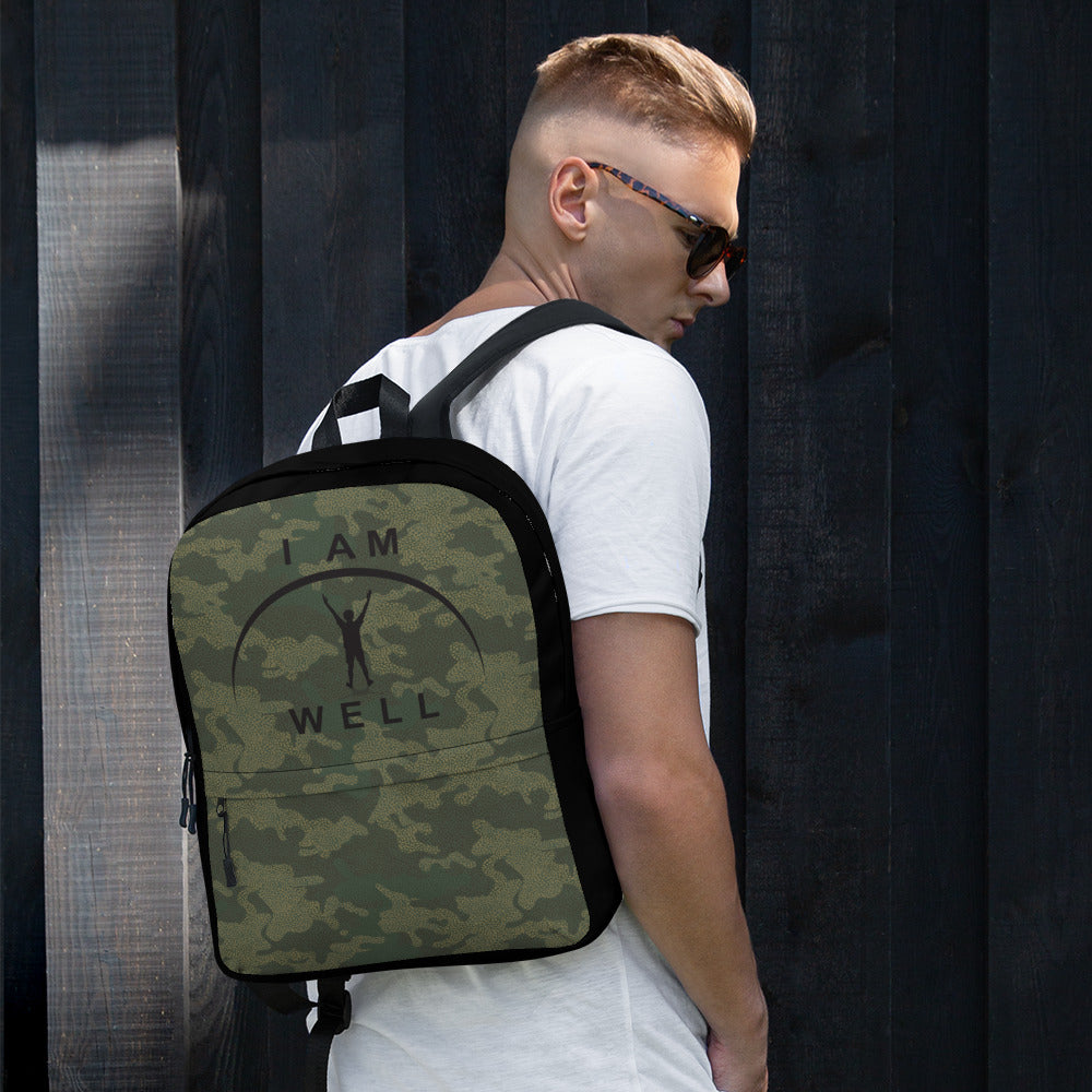 I AM WELL Backpack - Camo w/ Black Logo - Young Man