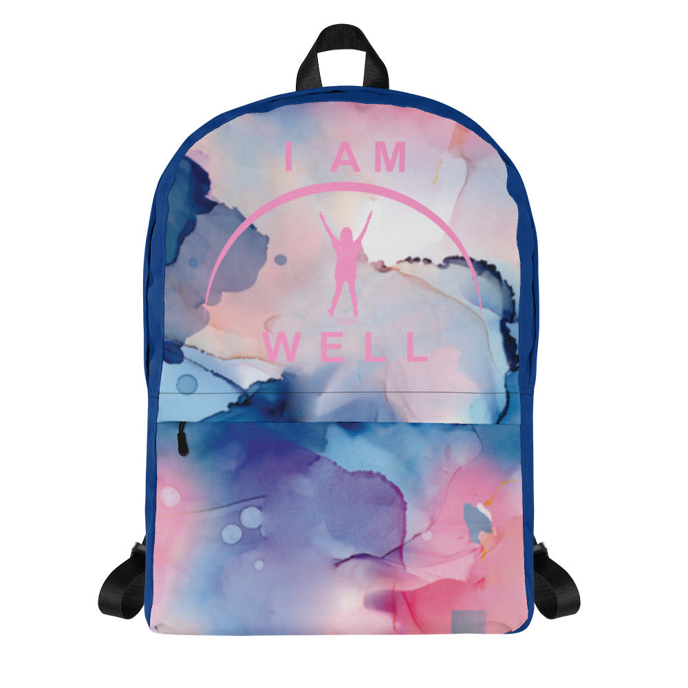 I AM WELL Backpack - Cotton Candy Sky w/ Pink Logo - Young Lady