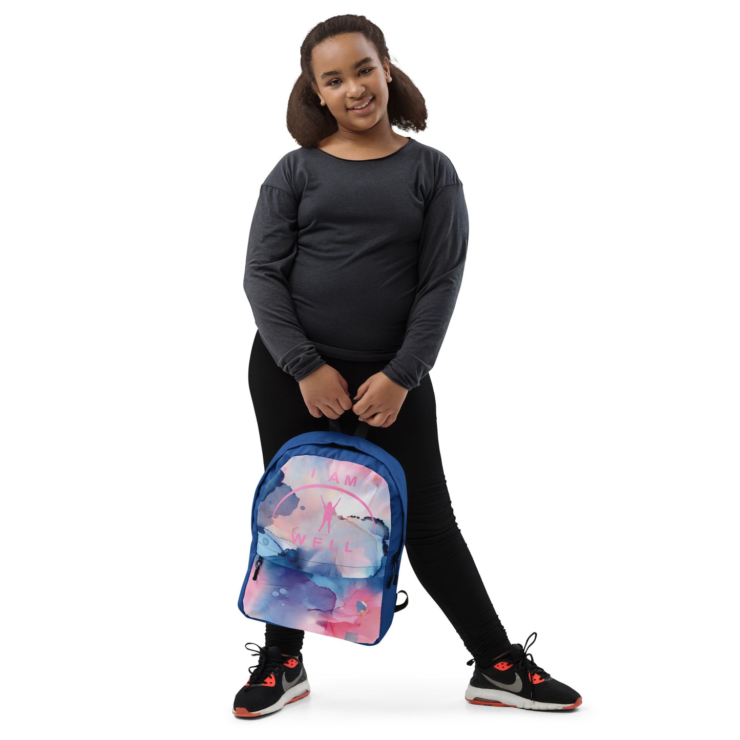 I AM WELL Backpack - Cotton Candy Sky w/ Pink Logo - Young Lady