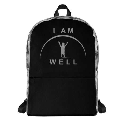 I AM WELL Backpack - Dark Clouds w/ Grey Logo - Boy