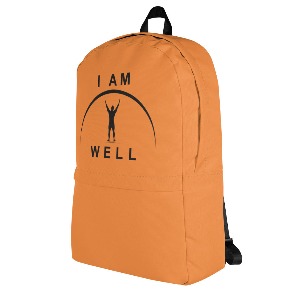 I AM WELL Men's Backpack - Hunter Orange w/ Black Logo