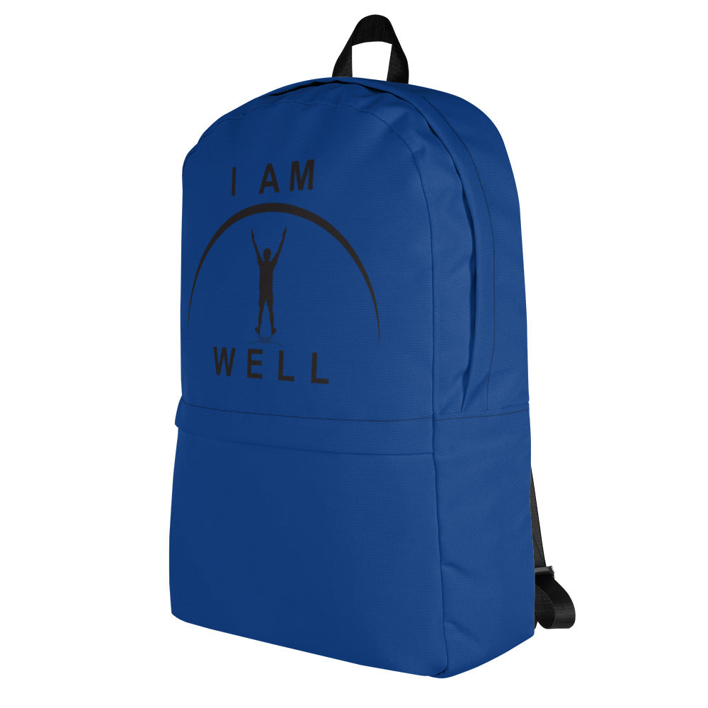 I AM WELL Backpack - Dark Blue w/ Black Logo - Young Man