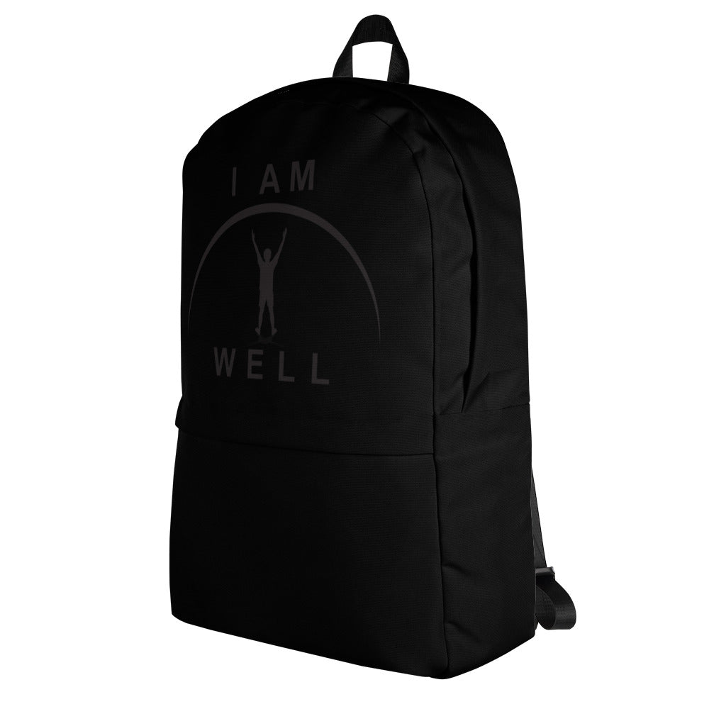 I AM WELL Backpack - Ninja Black w/ Black Logo - Young Man