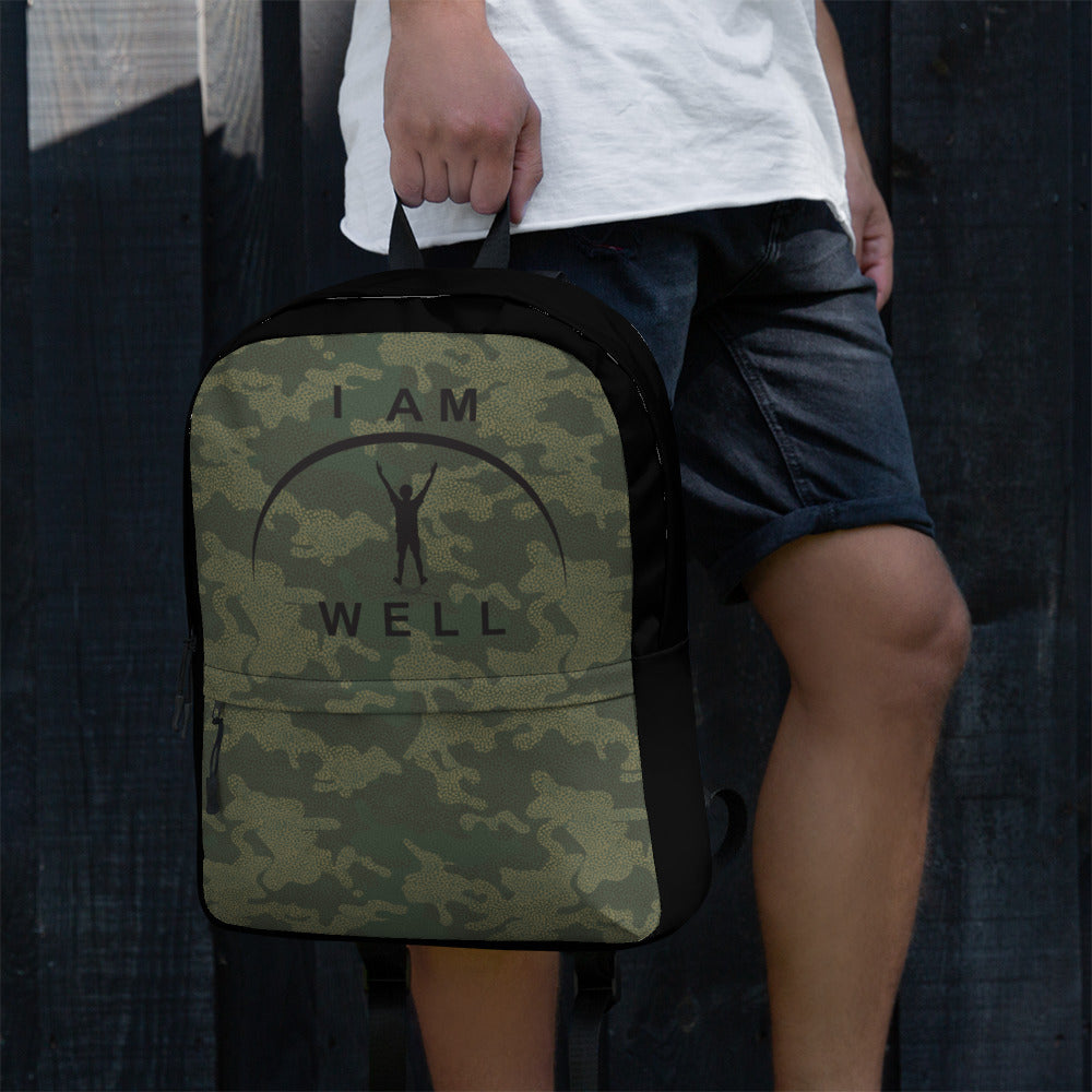 I AM WELL Backpack - Camo w/ Black Logo - Young Man