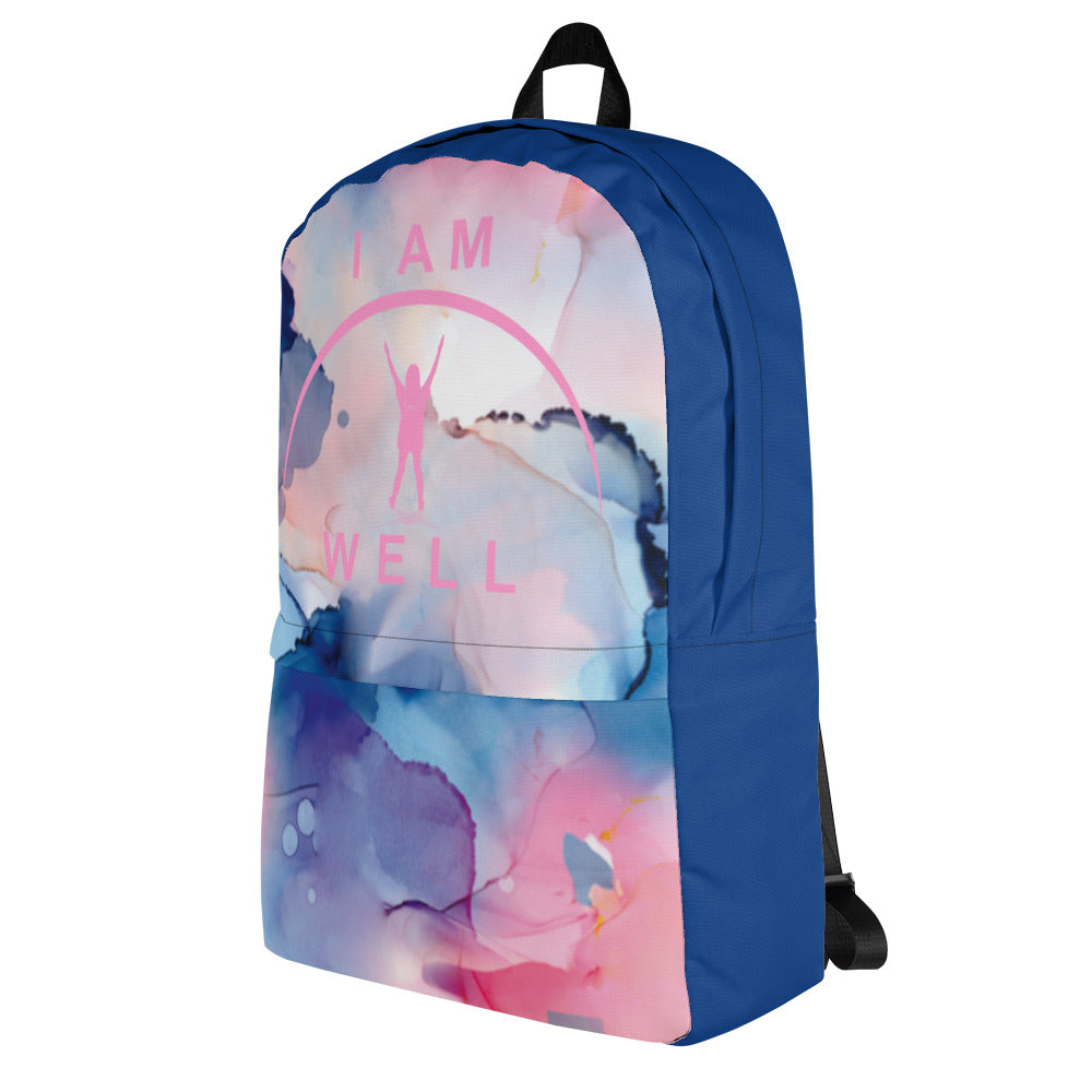 I AM WELL Backpack - Cotton Candy Sky w/ Pink Logo - Young Lady