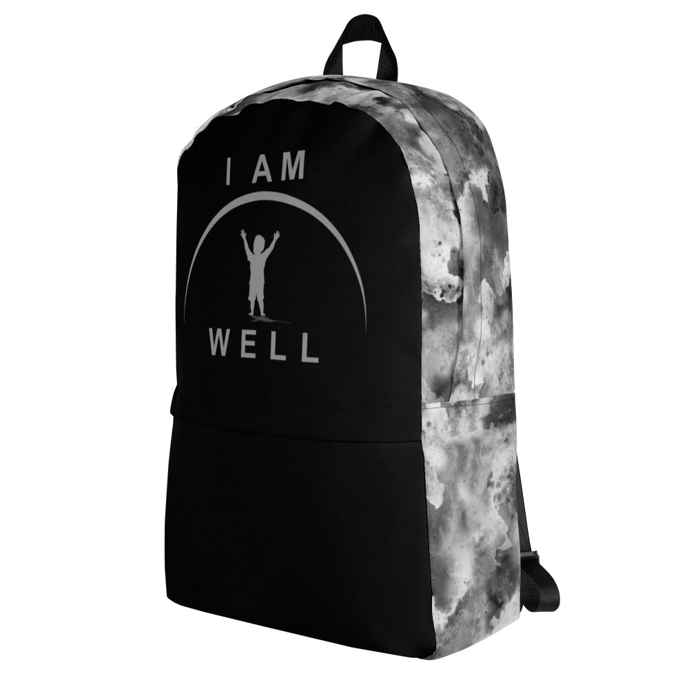 I AM WELL Backpack - Dark Clouds w/ Grey Logo - Boy