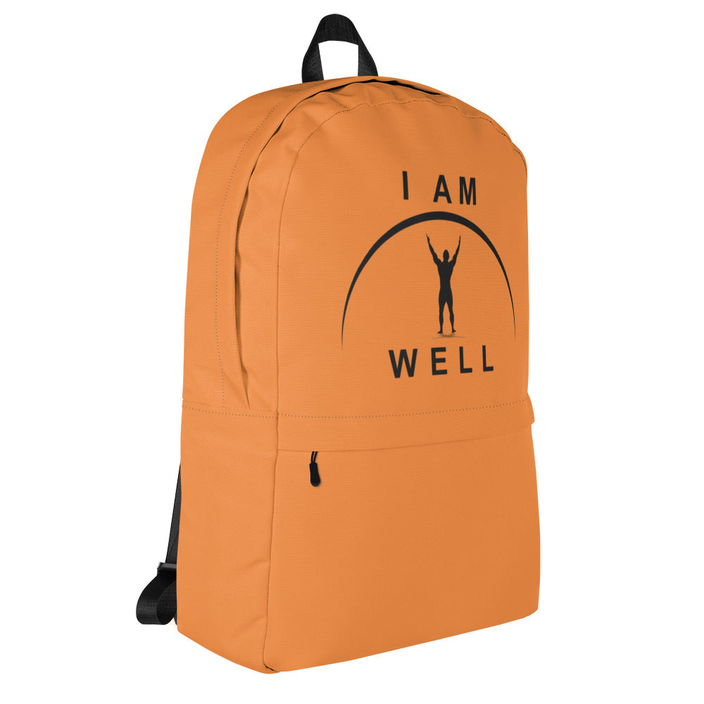 I AM WELL Men's Backpack - Hunter Orange w/ Black Logo