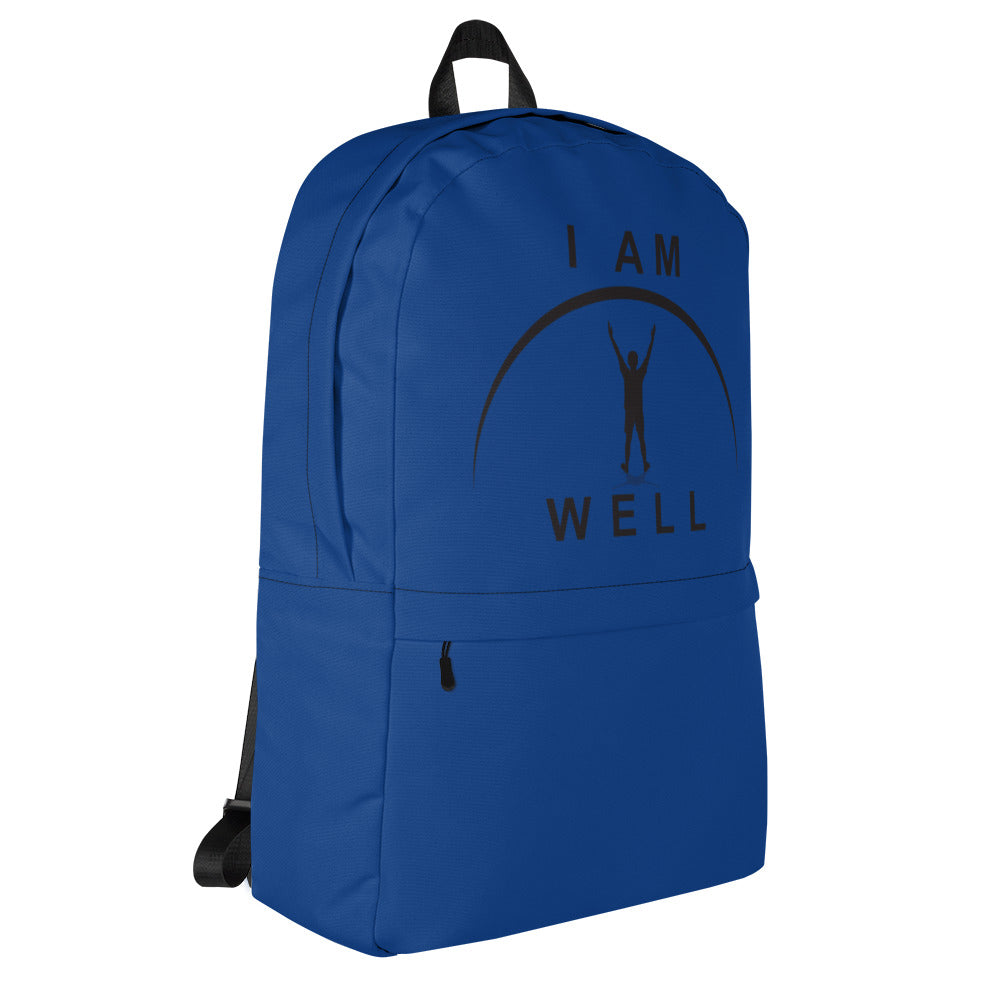 I AM WELL Backpack - Dark Blue w/ Black Logo - Young Man