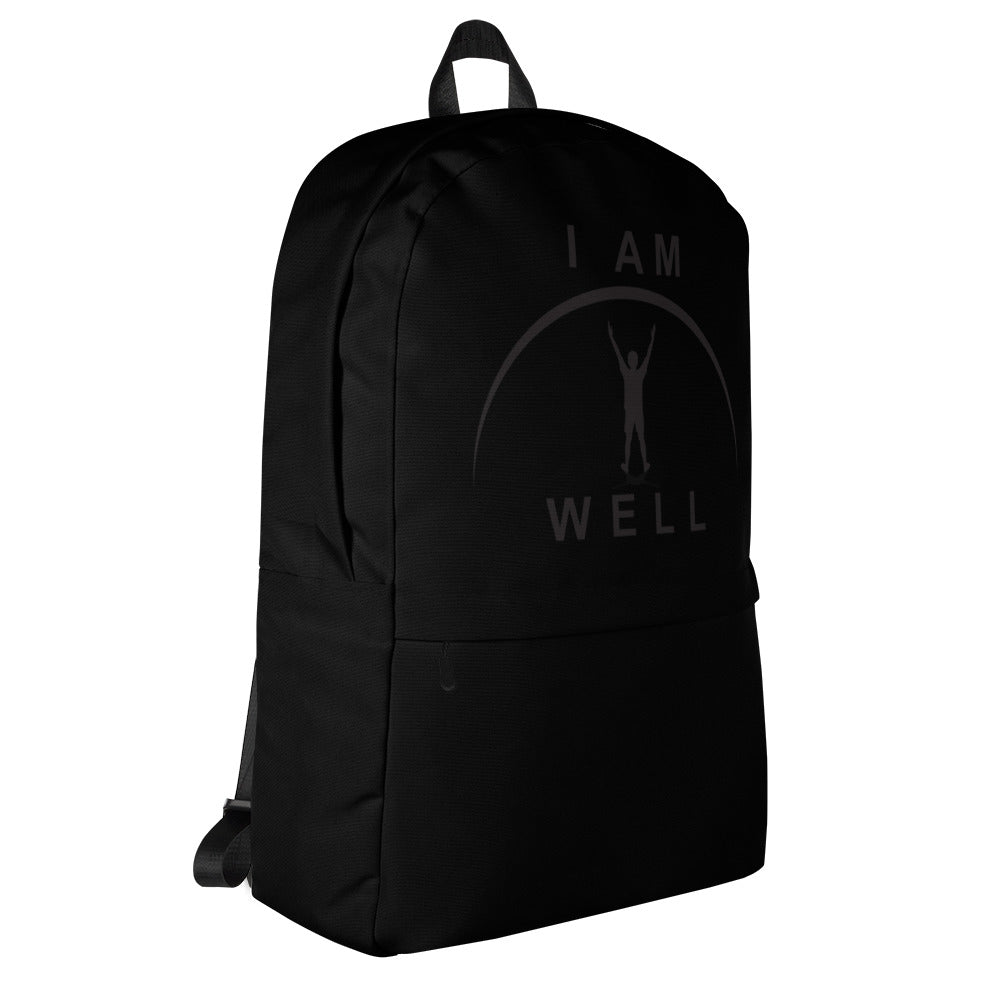 I AM WELL Backpack - Ninja Black w/ Black Logo - Young Man