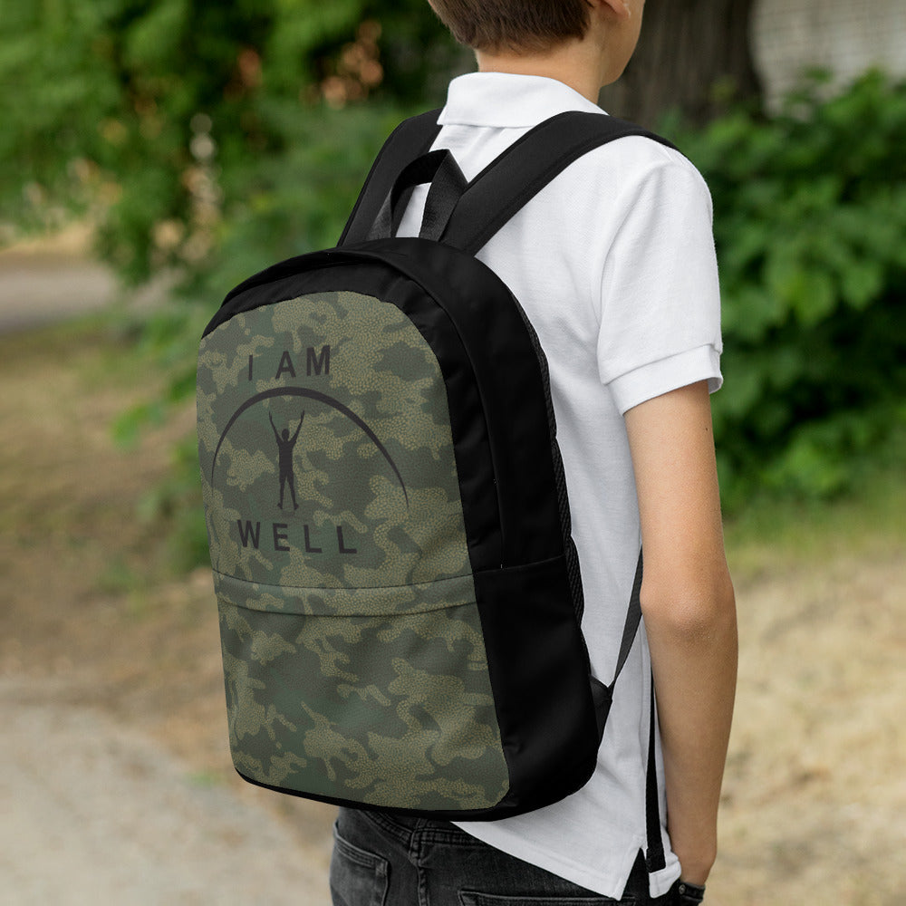 I AM WELL Backpack - Camo w/ Black Logo - Young Man