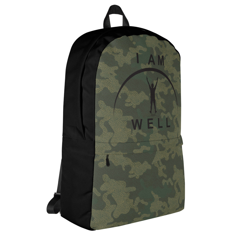 I AM WELL Backpack - Camo w/ Black Logo - Young Man