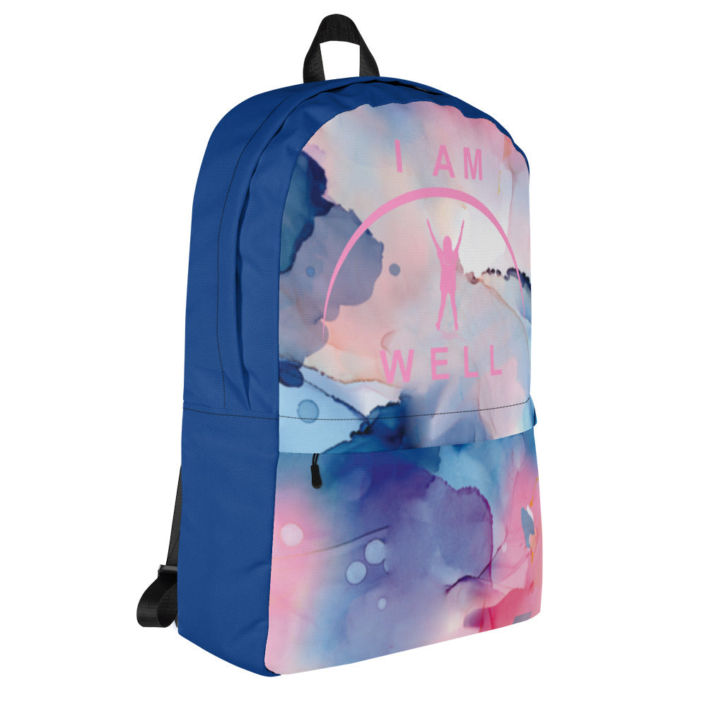 I AM WELL Backpack - Cotton Candy Sky w/ Pink Logo - Young Lady