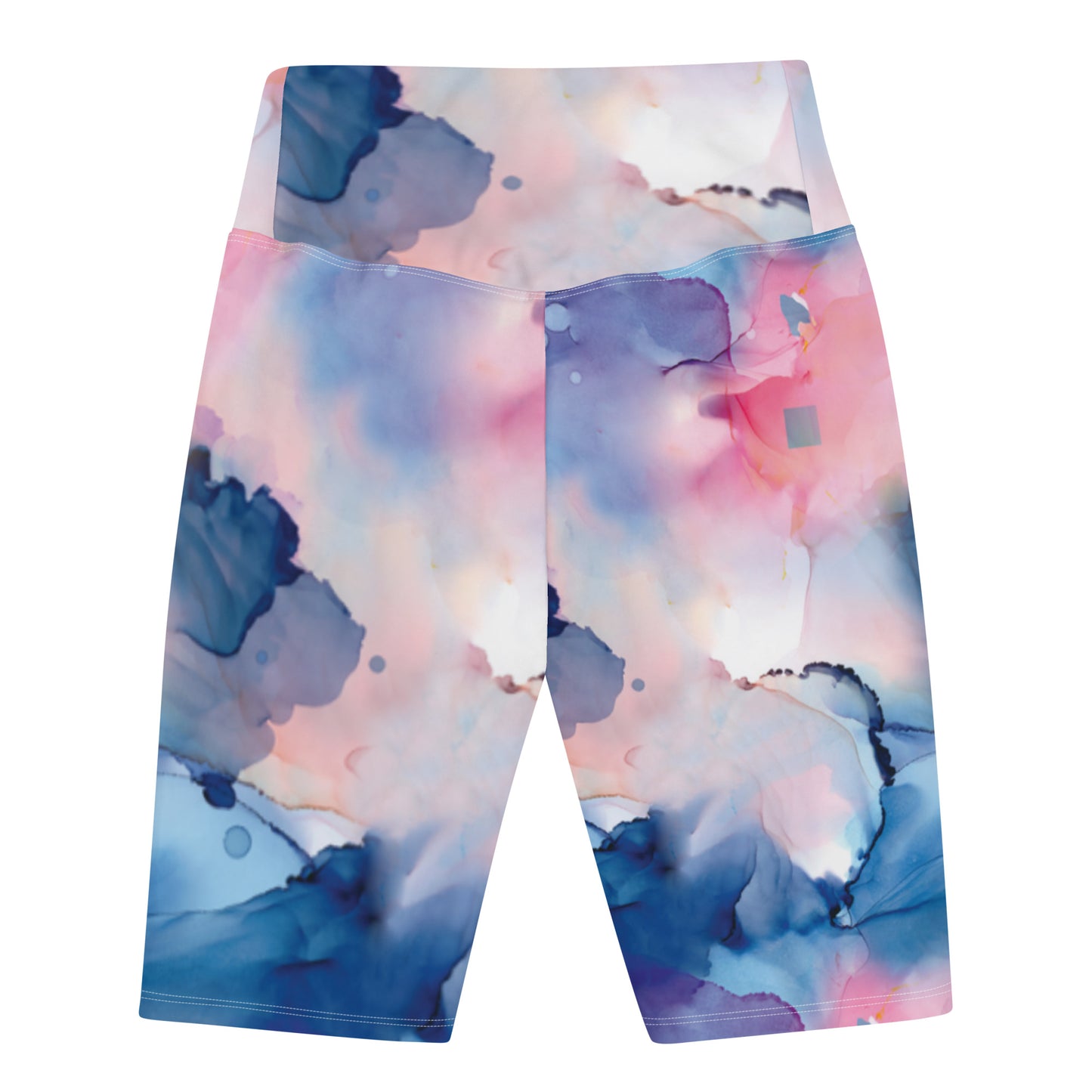 I AM WELL Women's Biker Shorts Water Color w/ White Logo