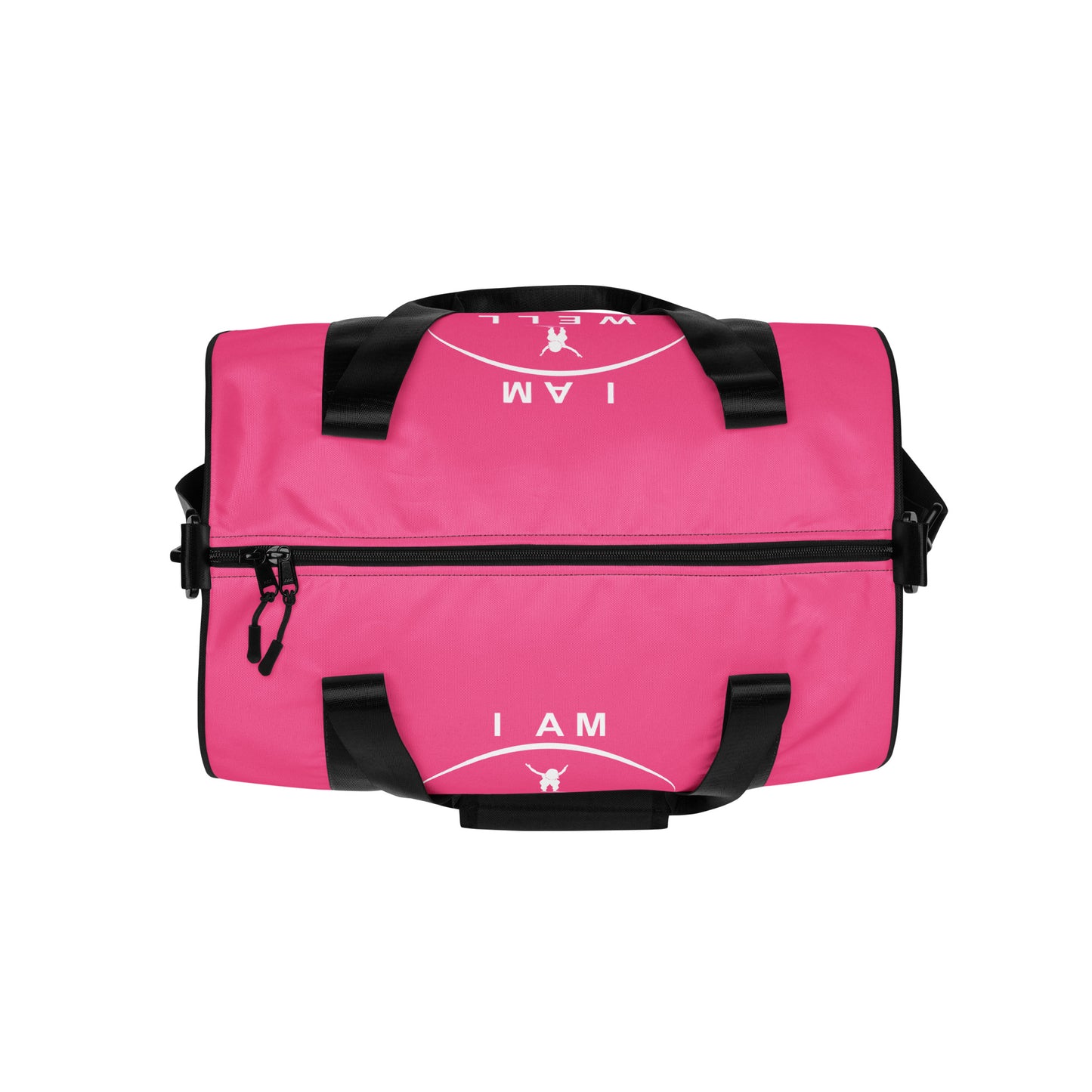 I AM WELL Women's Gym Bag - Pink w/ White Logo & Galatians 6:9