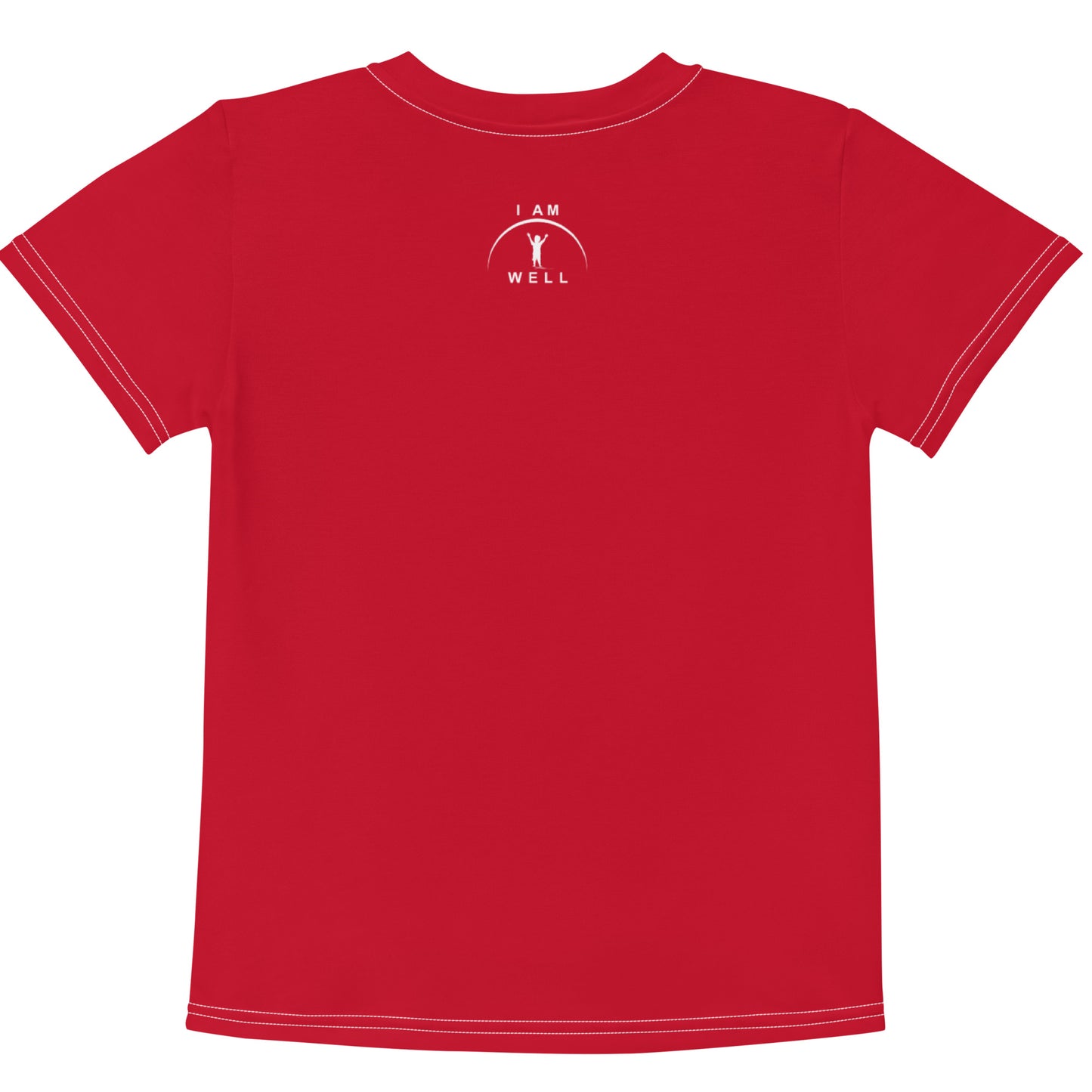 I AM WELL Boys' T-Shirt Red w/ White Logo