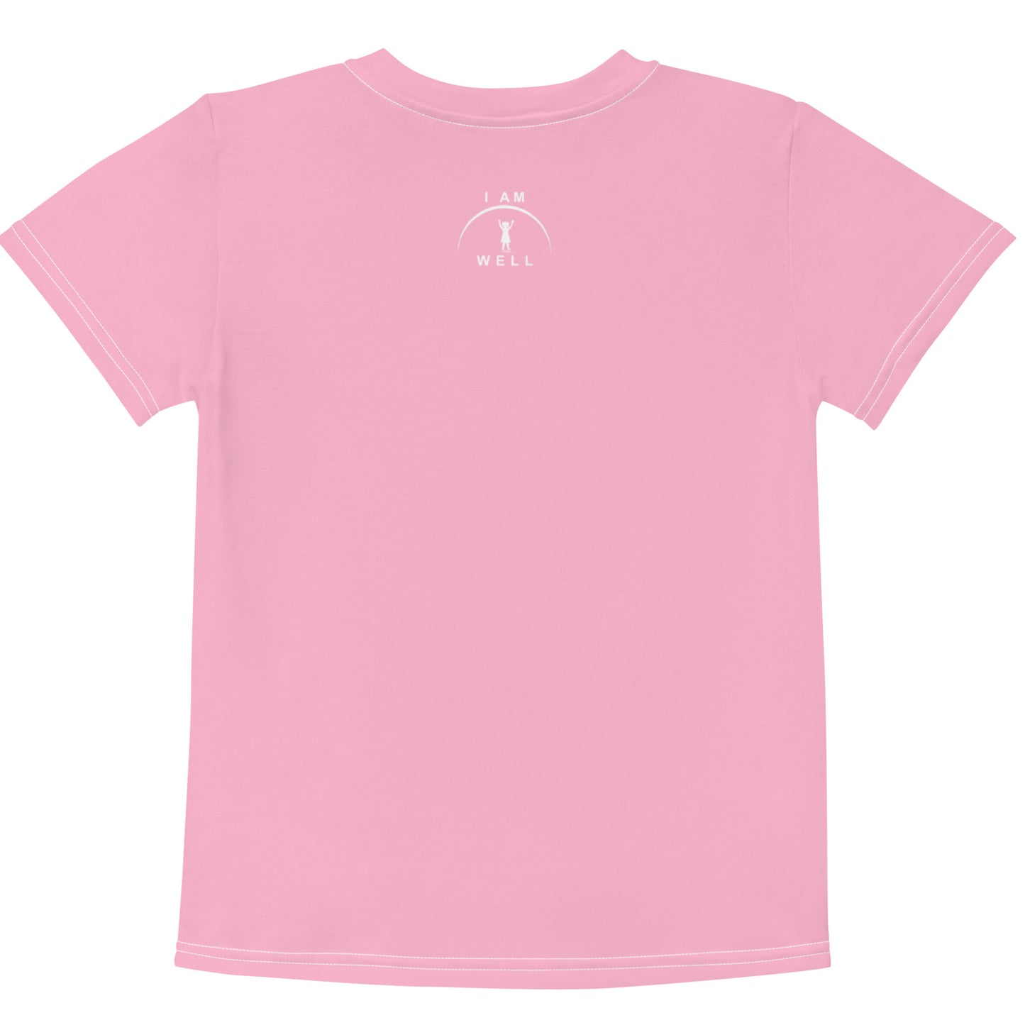 I AM WELL Girls' T-Shirt Pink w/ White Logo