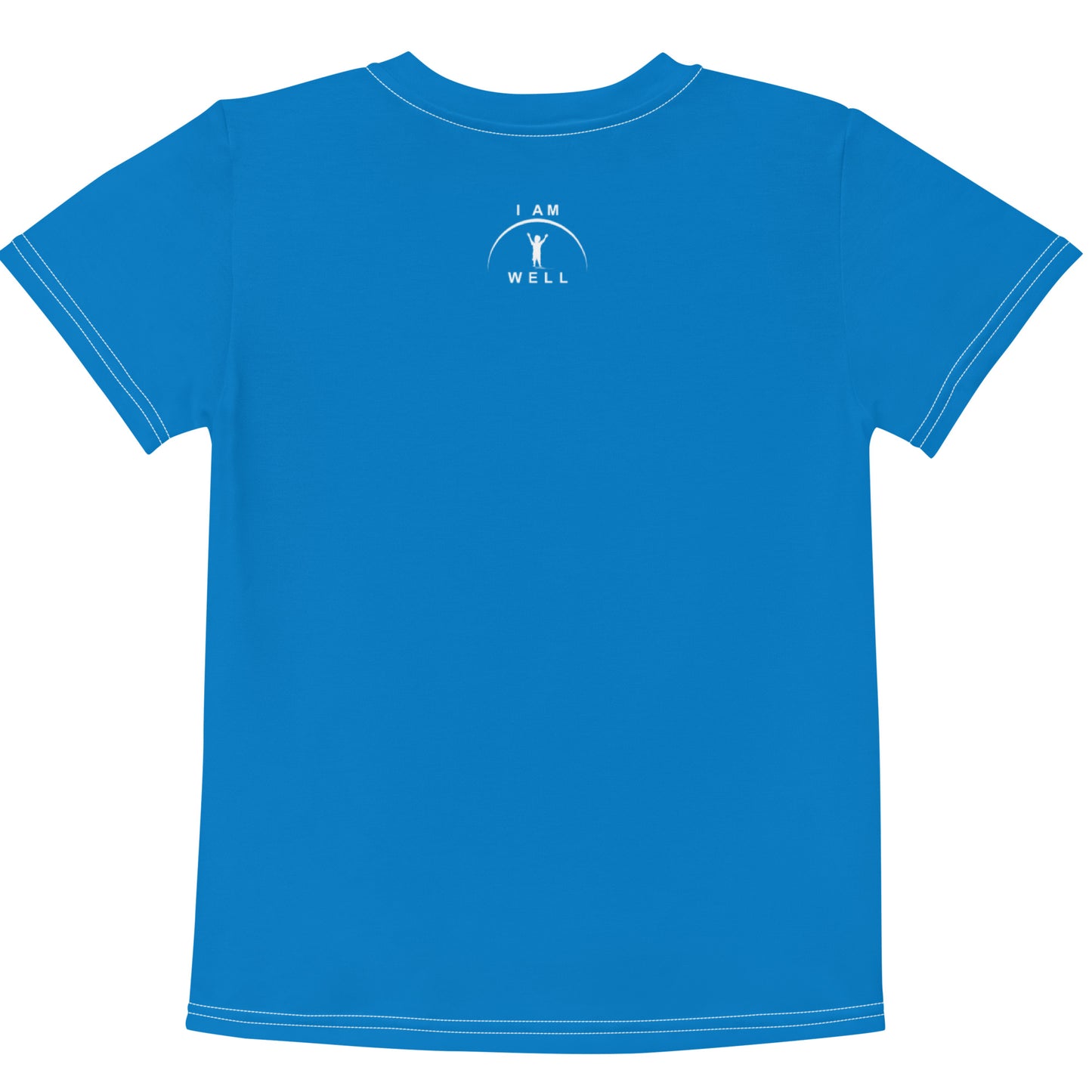 I AM WELL Boys' T-Shirt Blue w/ White Logo