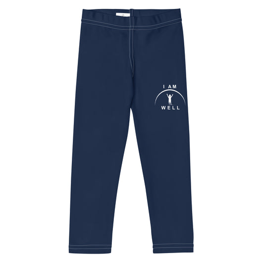 I AM WELL Boys' Leggings Navy w/ White Logo