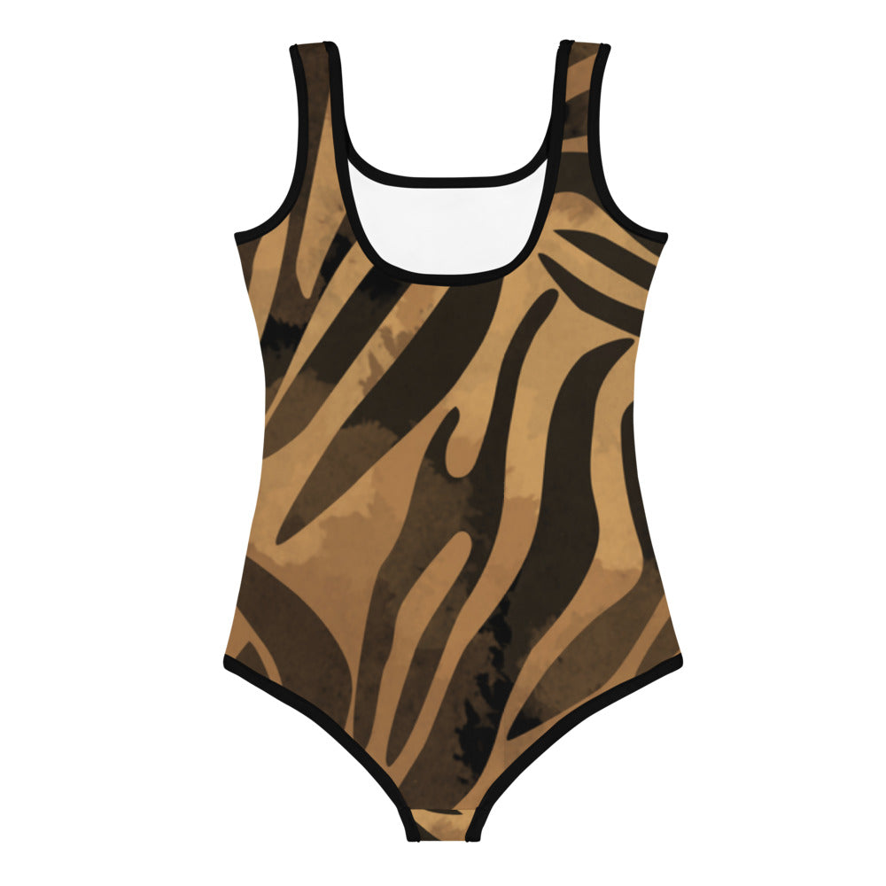 I AM WELL Girls' One-Piece Swimsuit Safari