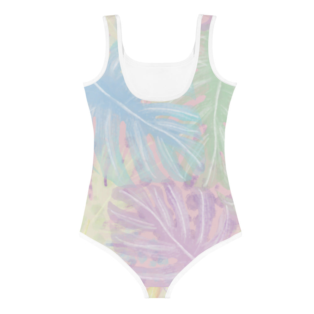 I AM WELL Girls' One-Piece Swimsuit Tropical