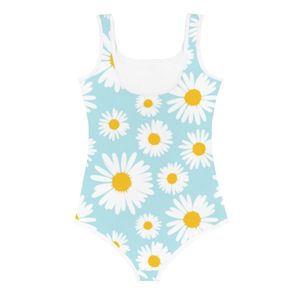 I AM WELL Girls' One-Piece Swimsuit Sunflower