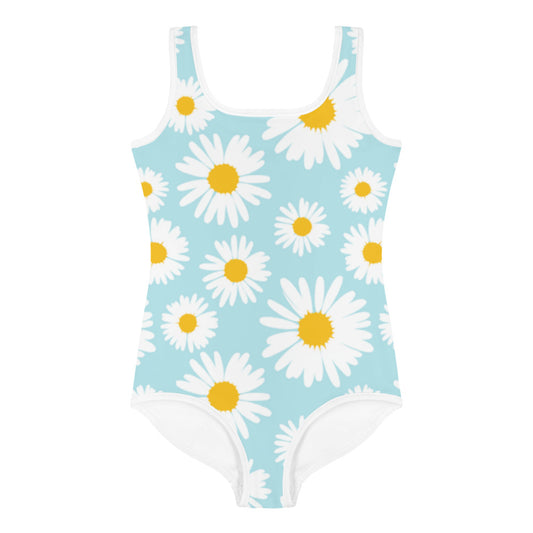 I AM WELL Girls' One-Piece Swimsuit Sunflower