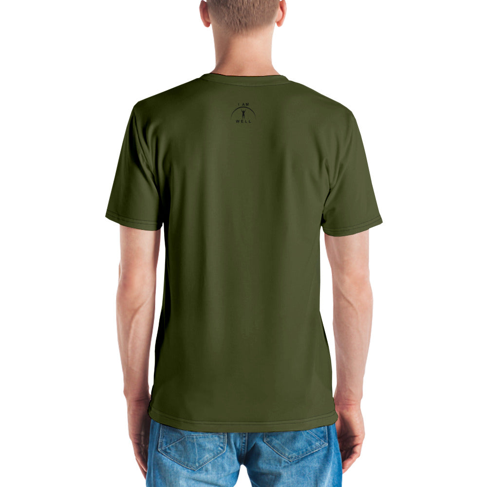 I AM WELL Men's Performance T-Shirt - Forest Green w/ Black Logo