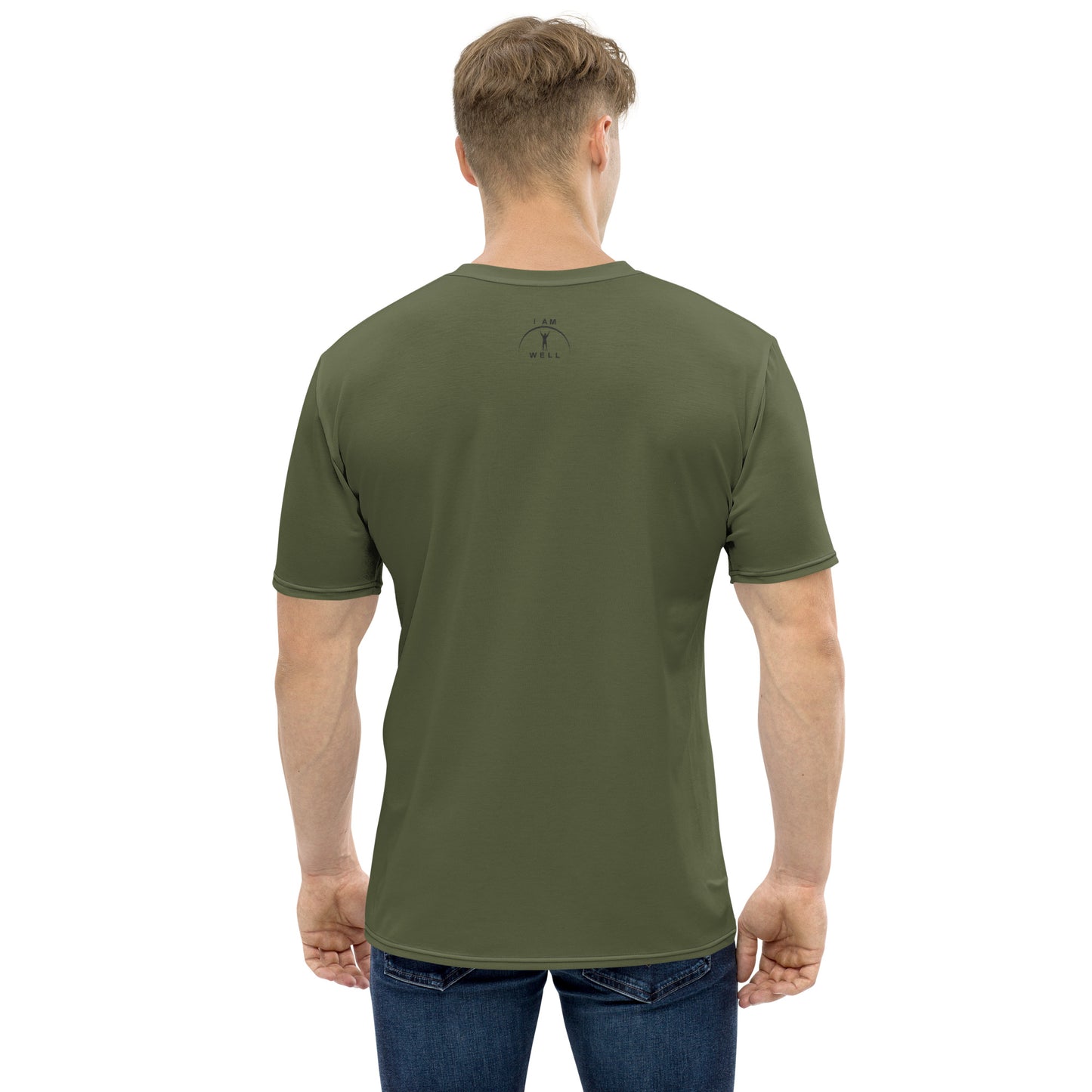 I AM WELL Men's Performance T-Shirt - Forest Green w/ Black Logo