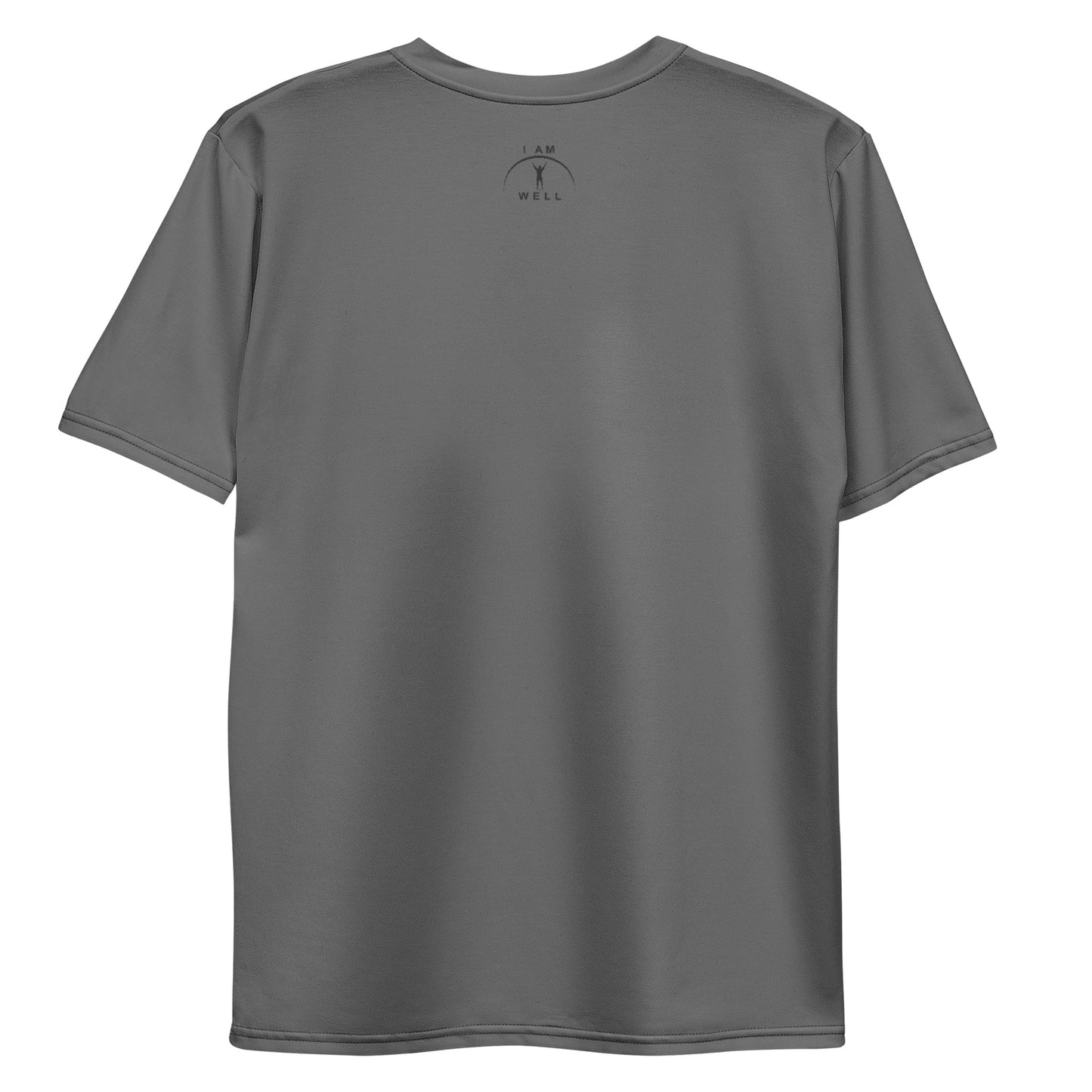 I AM WELL Men's Performance T-Shirt - Dark Grey w/ Black Logo