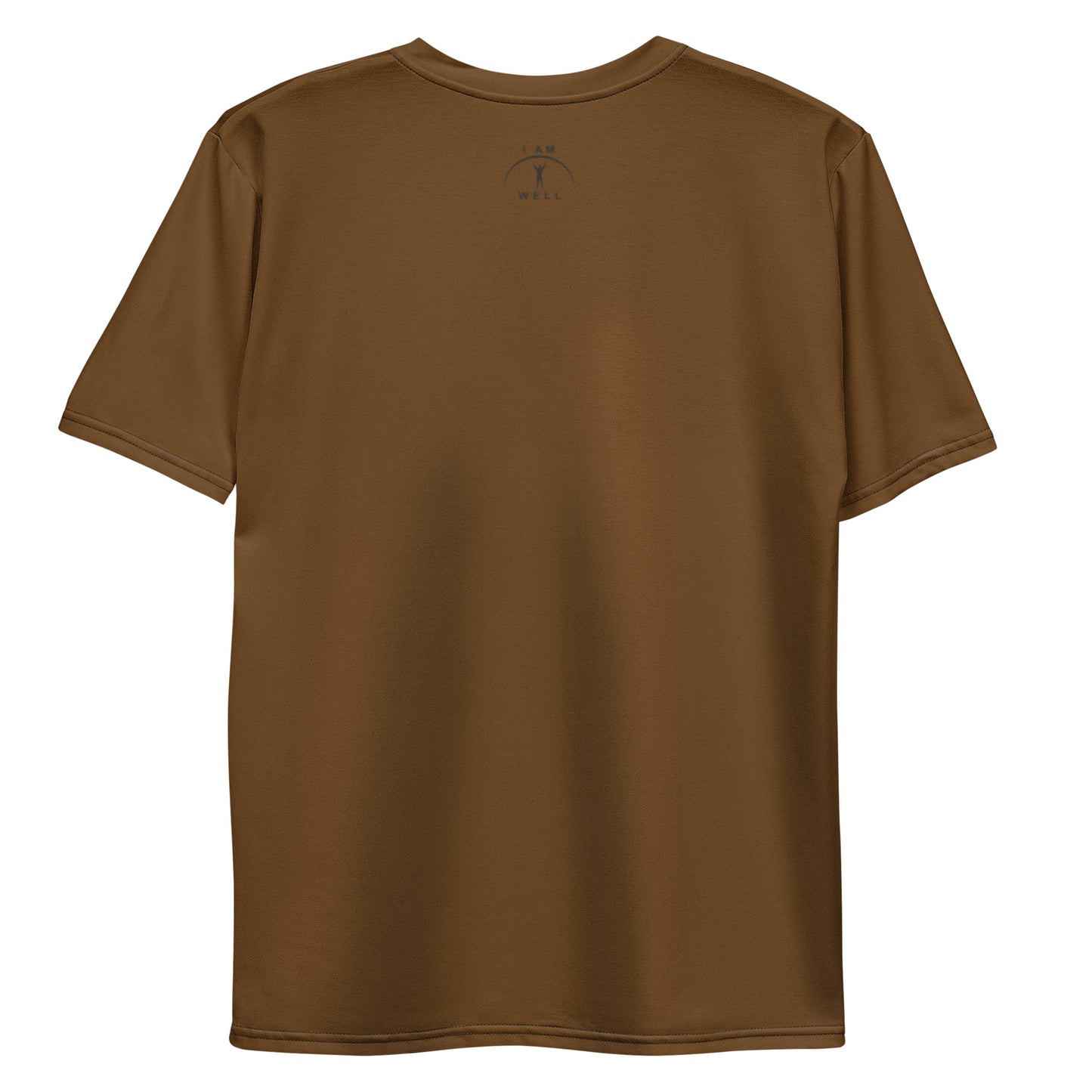 I AM WELL Men's Performance T-Shirt - Brown w/ Black Logo