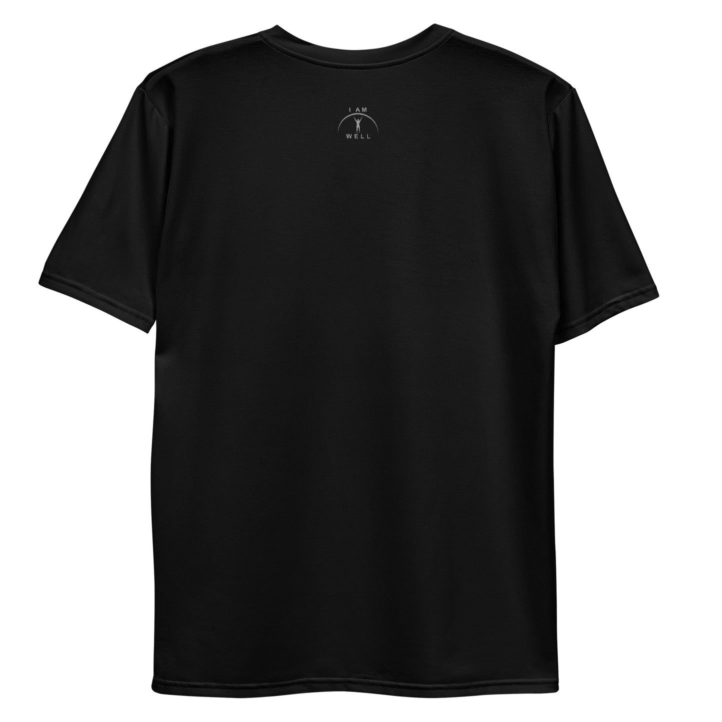 I AM WELL Men's Performance T-Shirt - Black w/ Grey Logo