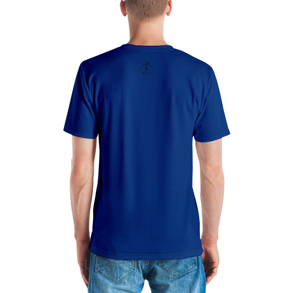 I AM WELL Men's Performance T-Shirt - Sheepdog Blue w/ Black Logo