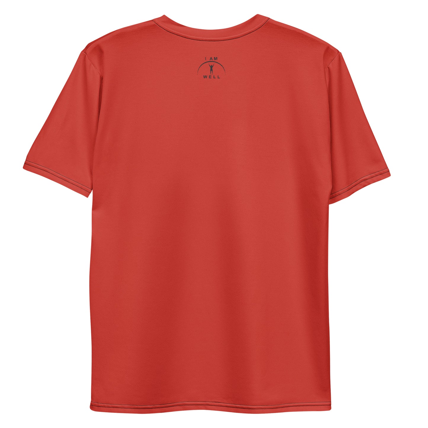 I AM WELL Men's Performance T-Shirt - Firefighter Red w/ Black Logo