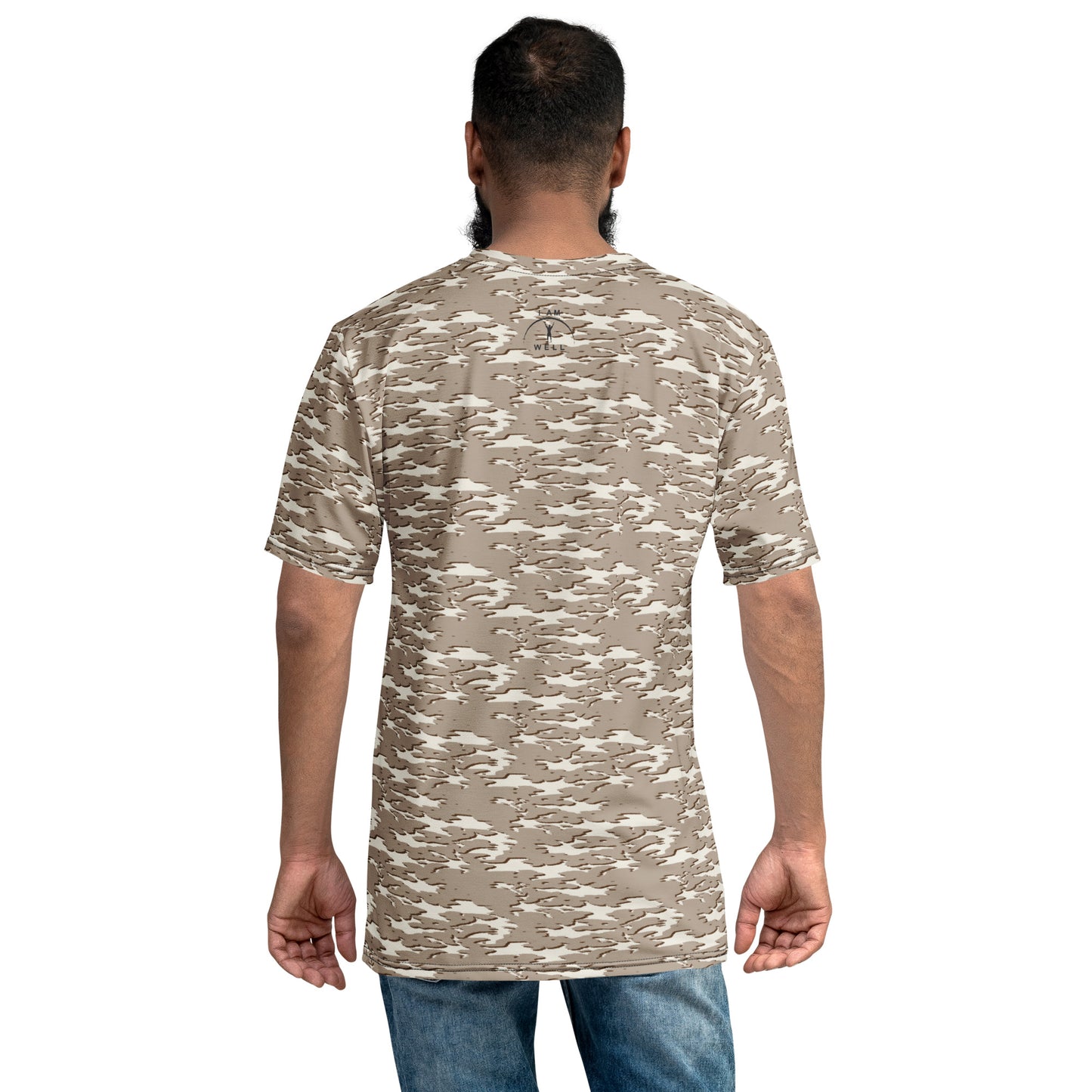 I AM WELL Men's Performance T-Shirt - Desert Camo w/ Black Logo