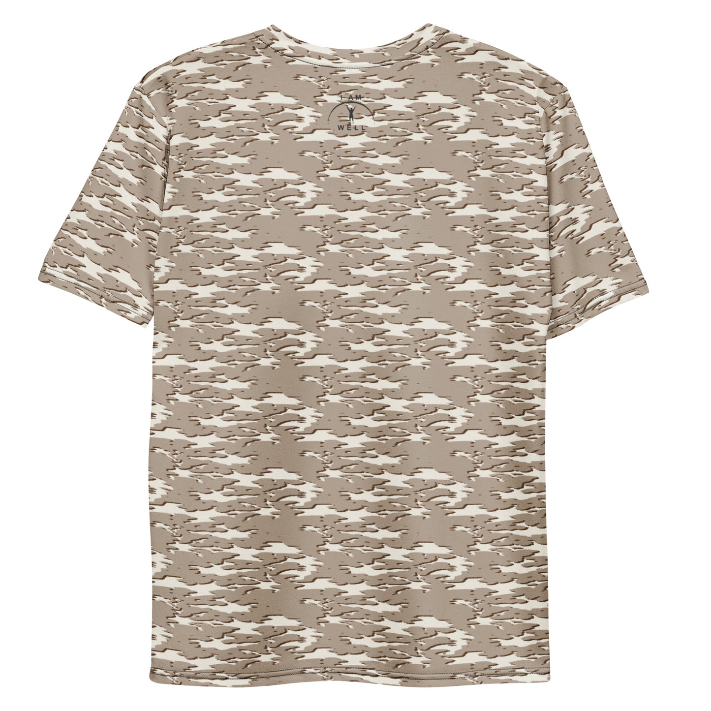 I AM WELL Men's Performance T-Shirt - Desert Camo w/ Black Logo