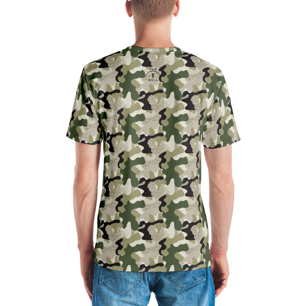 I AM WELL Men's Performance T-Shirt - Camo of all Camos w/ Black Logo