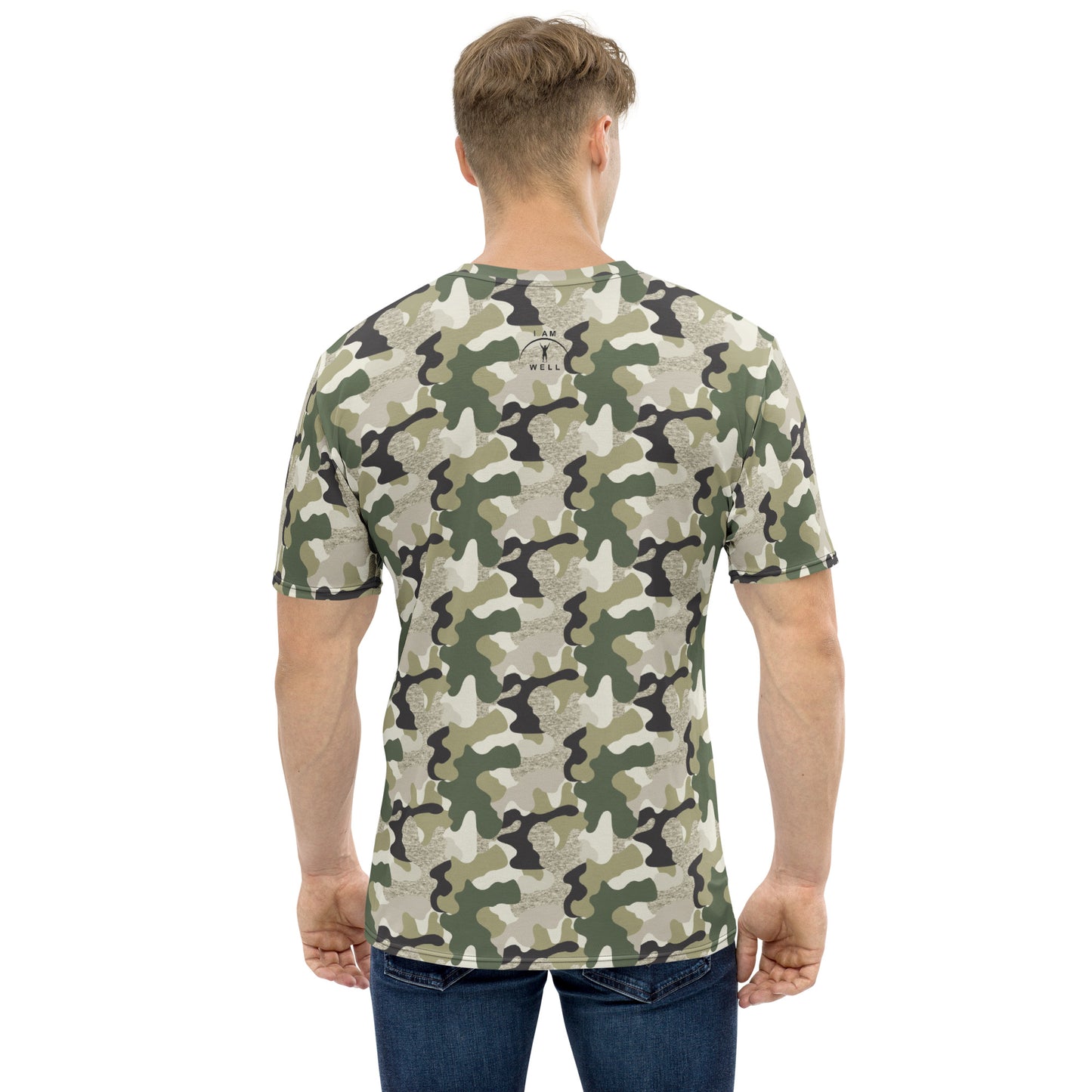 I AM WELL Men's Performance T-Shirt - Camo of all Camos w/ Black Logo