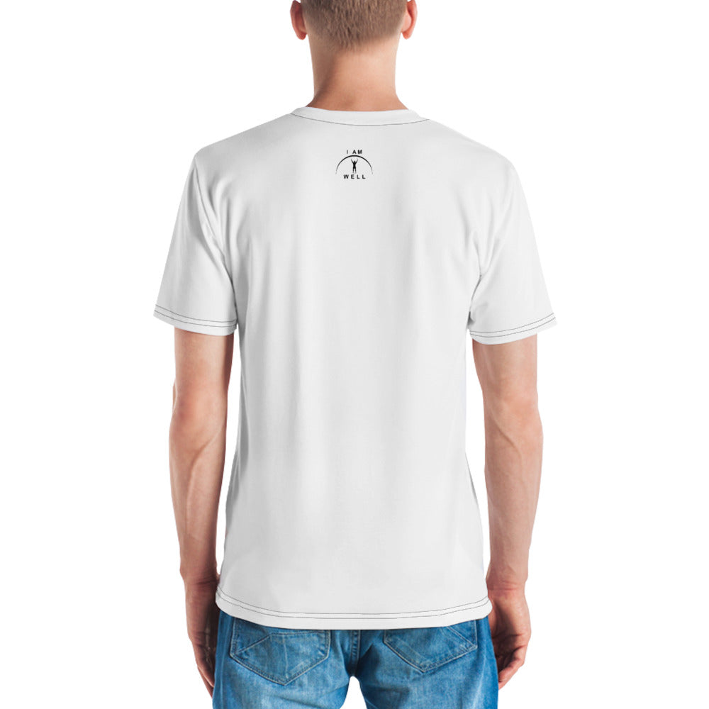 I AM WELL Men's Performance T-Shirt - White w/ Black Logo